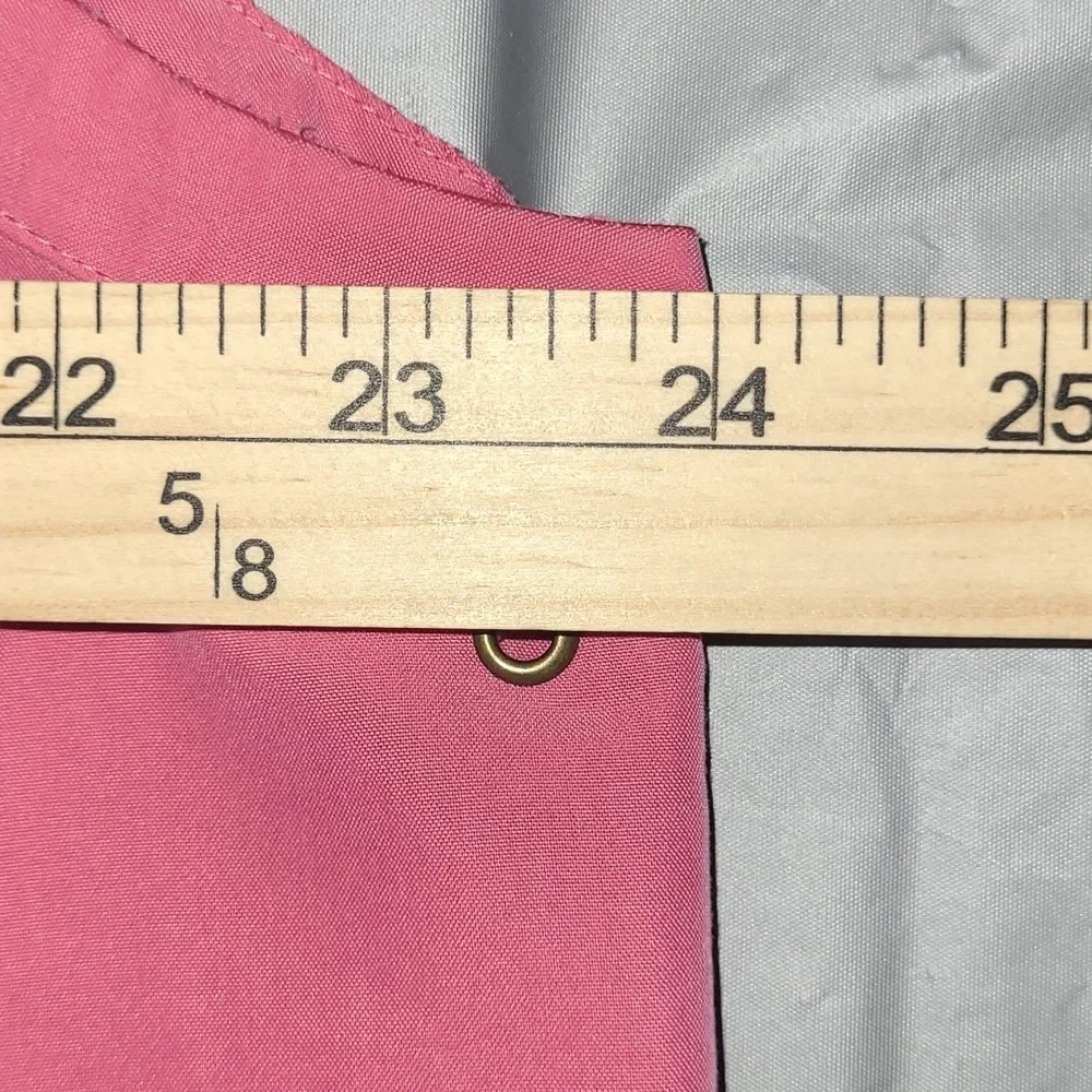 Apparenza Fuchsia Safari Vest Size 2X Utility Pockets Zip Front Academia Hiking